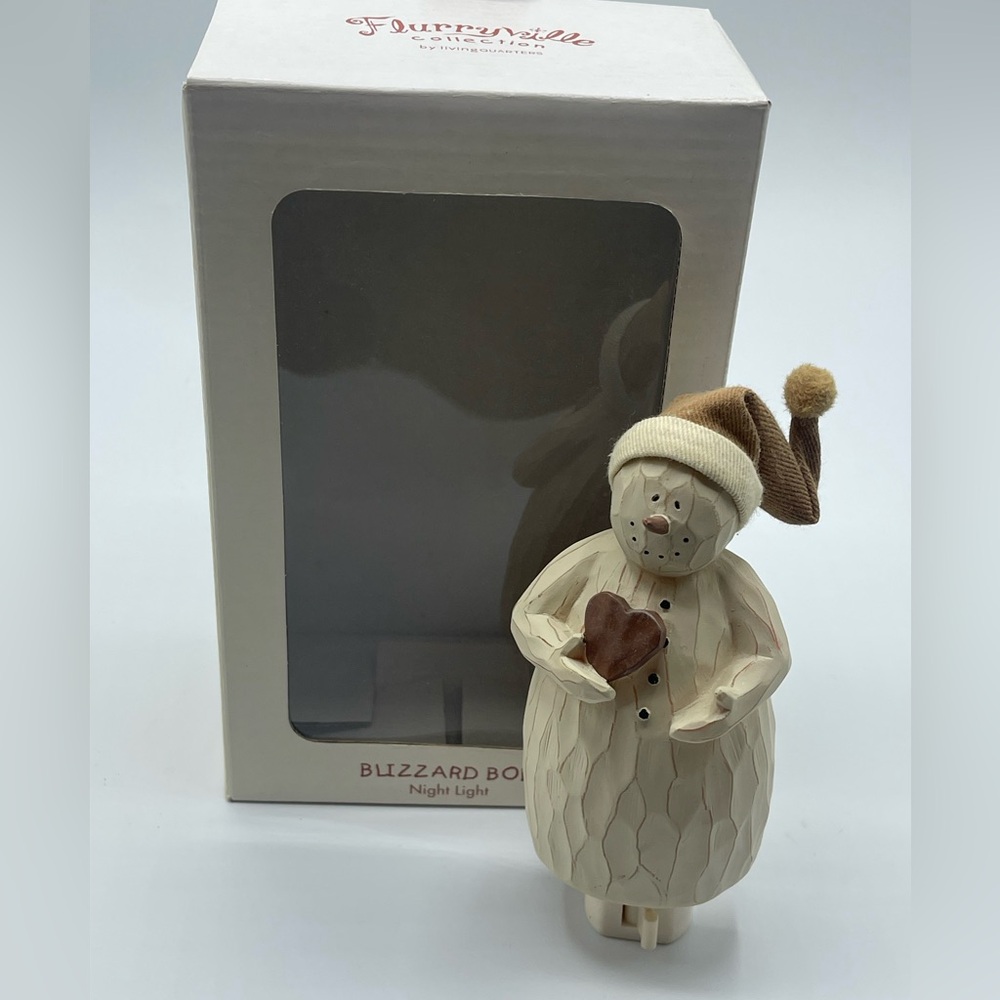 Flurryville Collection Blizzard Bob Snowman Night Light